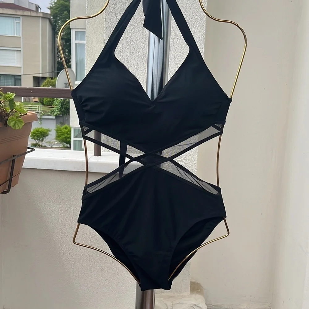 Profile by Gottex black cutout one piece swimwear - Picture 1 of 13